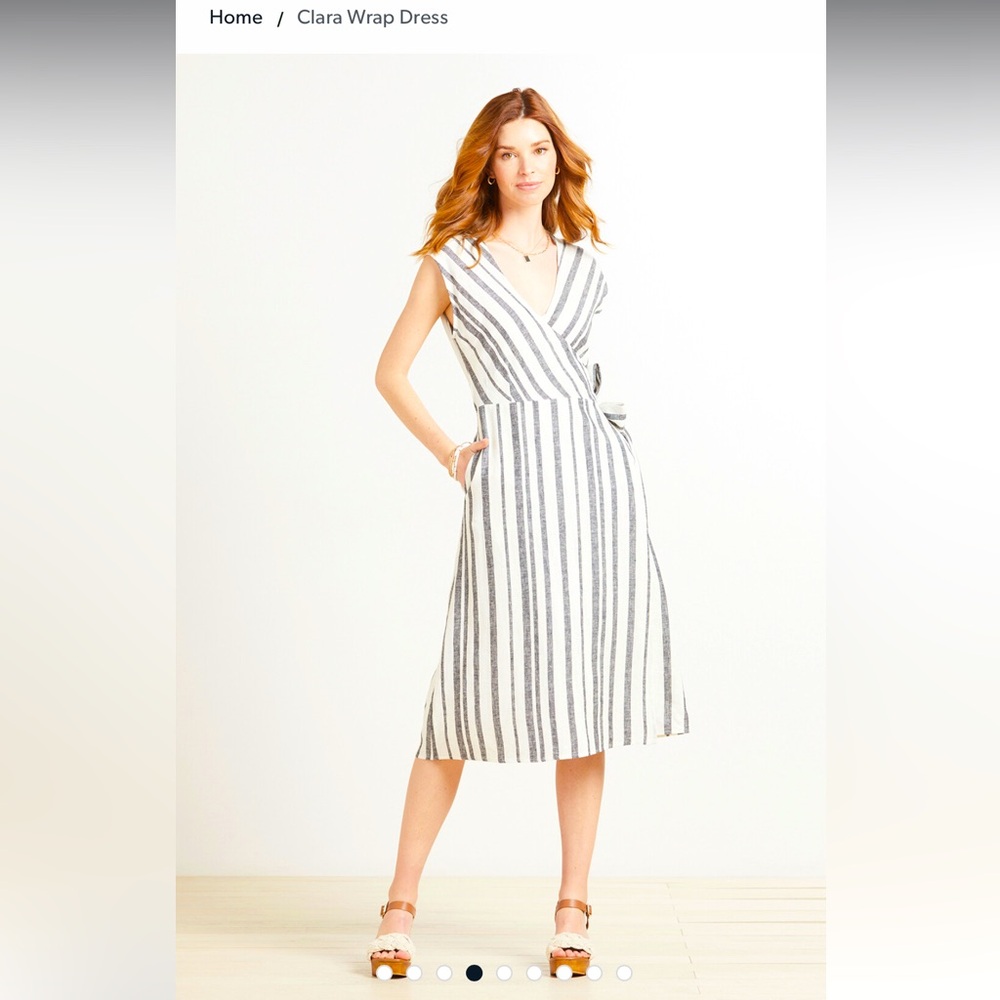 NWT Evereve Clara Wrap Dress.